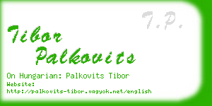 tibor palkovits business card